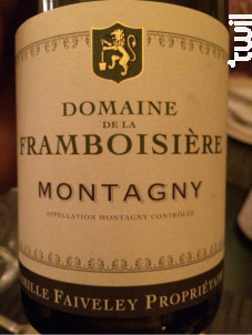 Montagny - Domaine Faiveley - 2022 - Blanc