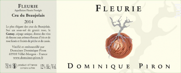 Fleurie - Maison Piron - 2023 - Rouge