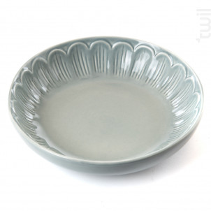 Assiette Creuse Pétale Gris lot De 2 - Amadeus -  - 