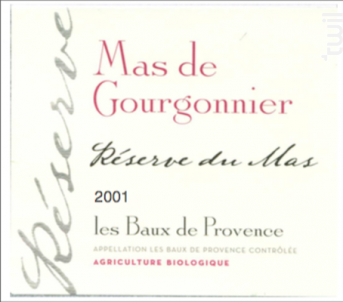 Réserve du mas - Mas Gourgonnier - 2021 - Rouge