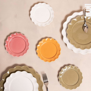 Assiette Plate Verte Agra 27 Cm lot De 6 - table passion -  - 