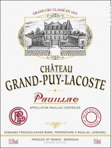 Château Grand-Puy-Lacoste - Château Grand-Puy-Lacoste - 2013 - Rouge