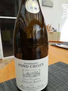 Cuvée Confidence - Domaine Fond Croze - 2018 - Rouge