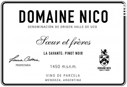 La Savante - DOMAINE NICO - 2022 - Rouge