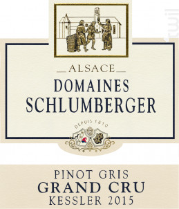 Pinot Gris Grand Cru Kessler - Domaines Schlumberger - 2015 - Blanc