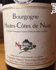 Bourgogne Hautes-Côtes de Nuits - Domaine Naudin-Ferrand - 2022 - Rouge