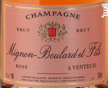 Brut Rosé (en coffret) - Champagne Mignon-Boulard et Fils - No vintage - Effervescent