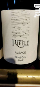 Alsace Pinot Gris - Domaine Rieflé-Landmann - 2017 - Blanc