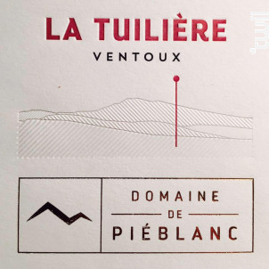 La Tuilière - Domaine de Piéblanc - 2020 - Rouge