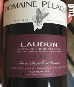 Laudun - Domaine Pélaquié - 2016 - Rouge