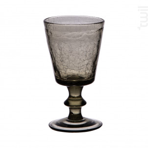 Verre À Pied Lussan Craquelé Gris lot De 6 - table passion -  - 