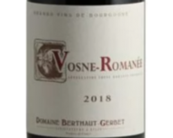 Vosne-Romanée - Domaine Berthaut Gerbet - 2018 - Rouge