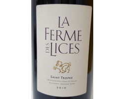 Ferme des Lices Rouge - La Ferme des Lices - 2014 - Rouge