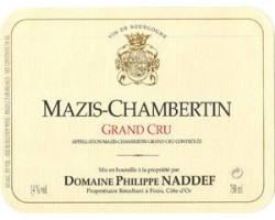 Mazis-chambertin Grand Cru - Domaine Philippe Naddef - 2010 - Rouge