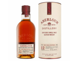 Whisky Aberlour 12 Ans Non Chill Filtered - Canister - Aberlour Distillery - No vintage - 