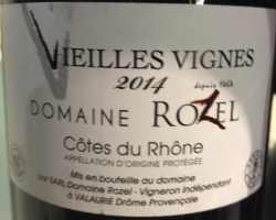 Vieilles Vignes - Domaine Rozel - 2016 - Rouge