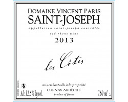 Les Côtes - Domaine Vincent Paris - 2021 - Rouge