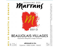 Beaujolais Villages - Domaine des Marrans - 2024 - Rouge