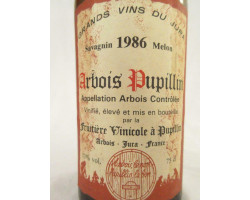 Fruitière Vinicole - Fruitière Vinicole d'Arbois - 1986 - Blanc