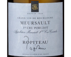 Meursault Premier Cru Poruzot - Ropiteau Frères - 2022 - Blanc