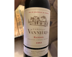 Chateau Vannieres - Château Vannières - 1999 - Rouge