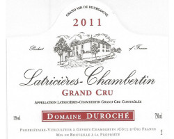 Latricières-Chambertin Grand Cru - Domaine Duroché - 2022 - Rouge