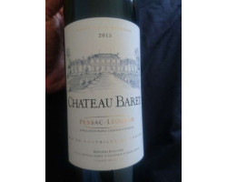 Château Baret - Château Baret - 2015 - Rouge
