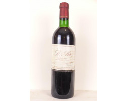 Le Pin - Château Le Pin - 1987 - Rouge