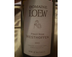 Pinot Noir - Westhoffen - Domaine Loew - 2021 - Rouge