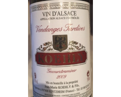 Gewurztraminer Vendanges Tardives - Domaine Koehly - 2007 - Blanc