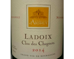Ladoix Clos des Chagnots Monopole - Domaine d'Ardhuy - 2022 - Rouge