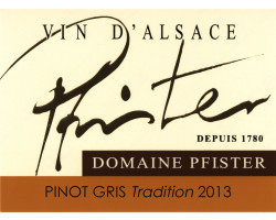 Pinot Gris Tradition - Domaine PFISTER - 2021 - Blanc