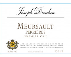 Meursault Premier Cru Perrières - Maison Joseph Drouhin - 2020 - Blanc
