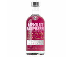 Vodka Raspberry Framboise - Absolut Vodka - No vintage - 