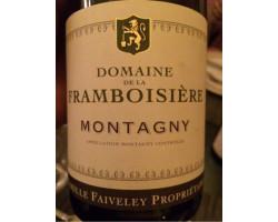 Montagny - Domaine Faiveley - 2022 - Blanc