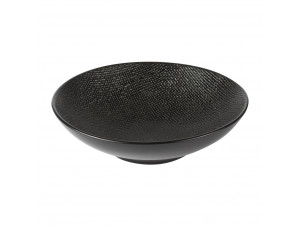 Assiette Creuse Vésuvio Noir 19 Cm lot De 6 - table passion -  - 