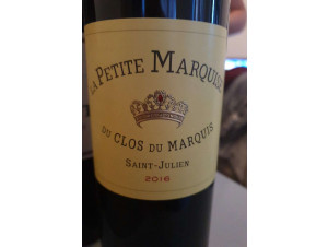 La Petite Marquise du Clos du Marquis - Domaines Delon • Clos du Marquis - 2018 - Red