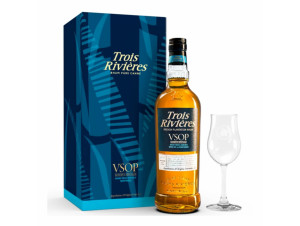 Trois Rivières Rhum Vsop + Coffret Verre - Rhum Trois Rivières - No vintage - 