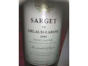 Sarget de Gruaud Larose - Château Gruaud-Larose - 2000 - Red