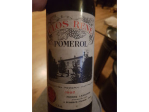 Clos René - Domaine Garde-Lasserre - 1992 - Red