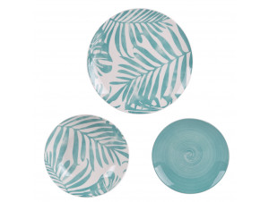 Service 18 Pièces Tropical Bleu - trend'up -  - 