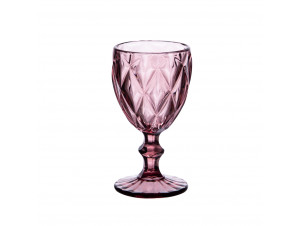 Boite De 6 Verres À Pied Diamond Rose - trend -  - 