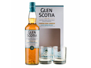 Coffret Glen Scotia Harbour + 2 Verres - Glen Scotia - No vintage - 