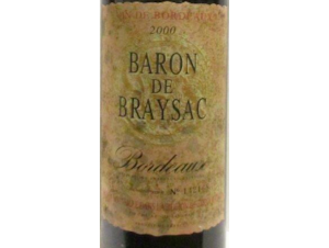 Bordeaux - Baron de Braysac - 2000 - Red