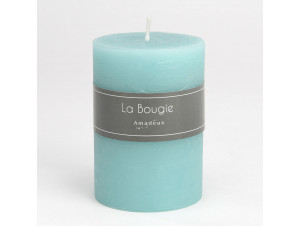 Bougie Petit Cylindre 7 X 10 Cm Bleu Azur lot De 6 - Amadeus -  - 