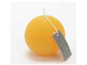 Bougie Grande Sphère 8 Cm Moutarde lot De 6 - Amadeus -  - 