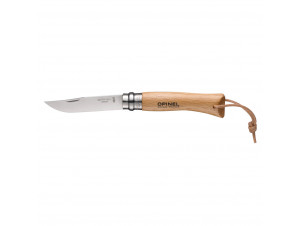 Couteau Baroudeur N°07 Lame 8 Cm Avec Lien En Cuir - opinel -  - 