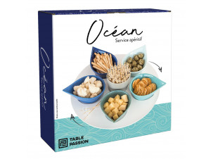 Service Apéritif 7 Pièces Océan 34 Cm - table passion -  - 