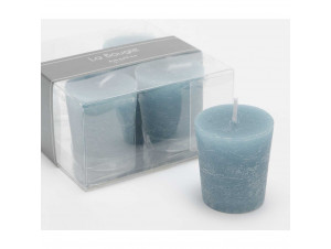 Lot De 4 Bougies Votive 4 3 X 4 7 Cm Bleu - Amadeus -  - 