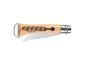 Couteau De Poche N°10 En Hêtre Avec Tire bouchon Et Décapsuleur - opinel -  - 